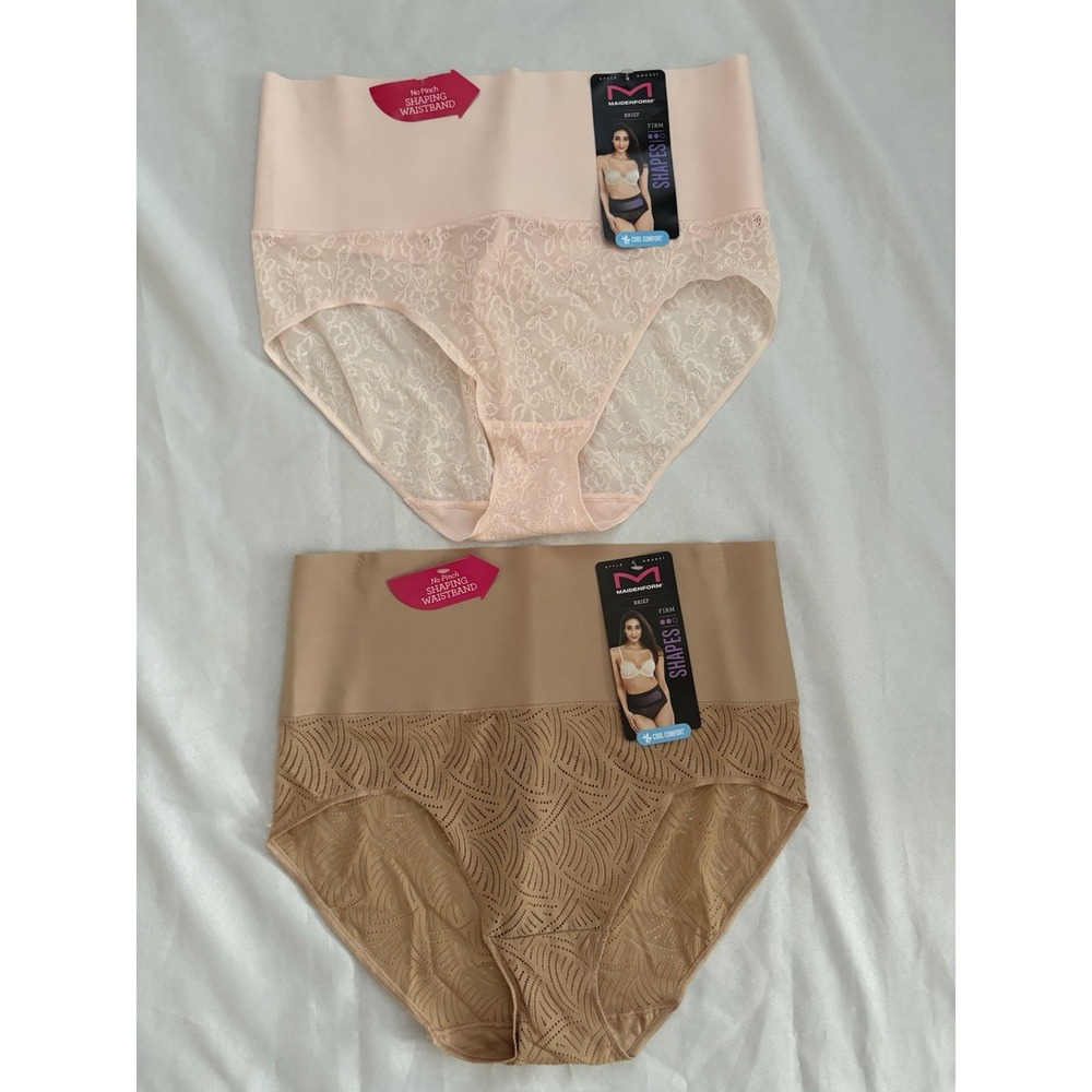 NEW Maidenform Shaping Brief Panty FIRM Control 2 Pack Women's Size 2xlarge